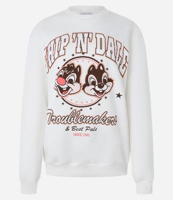 Moletom com Forro Fleece em Algodão com Estampa Chip N Dale
