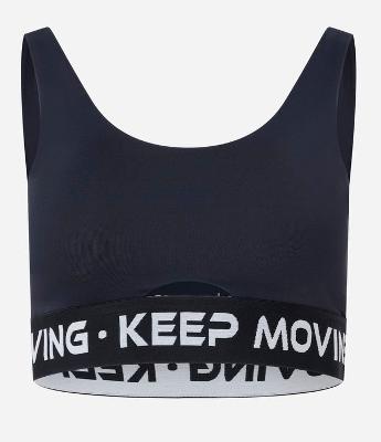 Top Esportivo em Microfibra com Bojo Removível e Elástico Keep Moving