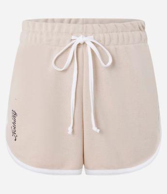 Short Curto em Moletom com Forro Fleece e Estampa Nothing