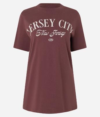 Camiseta T-shirt em Algodão com Estampa Jersey City