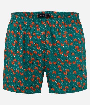 Cueca Samba Canção em Tricoline Estampa Galinha & Café com Fofoca