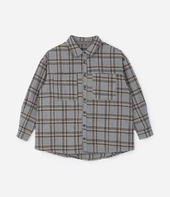 Camisa Flanela Xadrez com Bolso Curve & Plus Size