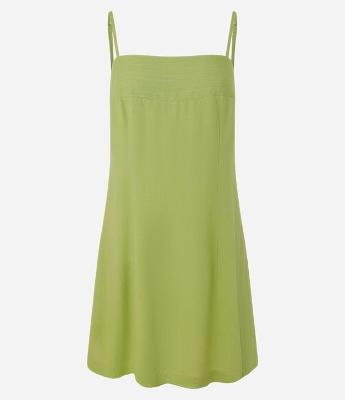 Vestido Curto em Viscolinho com Amarração nas Costas