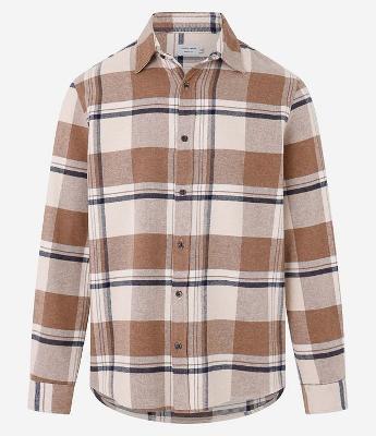 Camisa Regular em Flanela com Estampa Xadrez