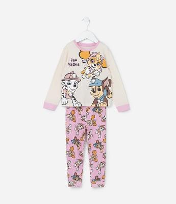 Pijama Infantil em Algodão com Estampa Patrulha Canina - Tam 2 a 6 Anos
