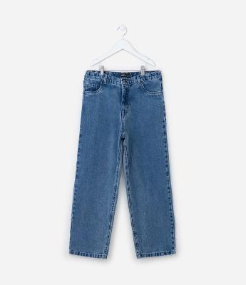 Calça Baggy Jeans Infantil - Tam 7 a 14 anos