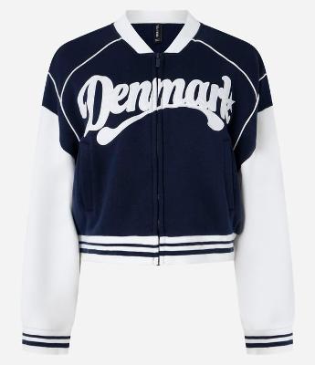 Casaco em Moletom com Forro Fleece e Lettering Denmark