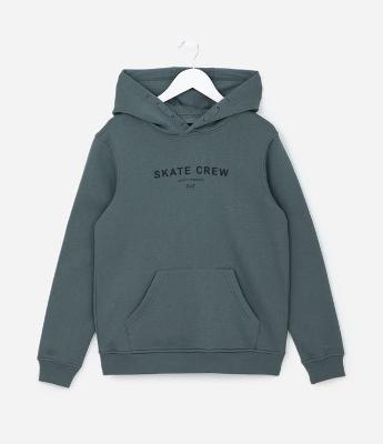 Casaco Infantil com Letterring Skate Crew - Tam 5 a 14 Anos