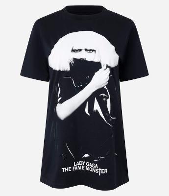 Camiseta T-shirt em Algodão com Estampa Lady Gaga