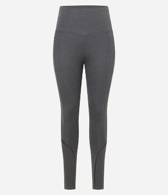 Calça Legging Esportiva com Cós Alto e Frisos