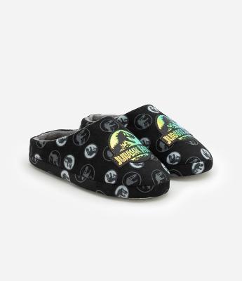 Pantufa Chinelo Infantil com Bordado Jurassic World -Tam 29 a 38
