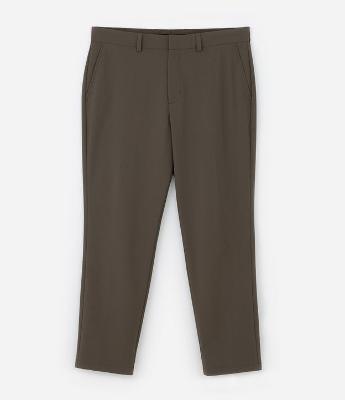 Calça Slim Cropped Alfaiatada em Poliamida com Elastano