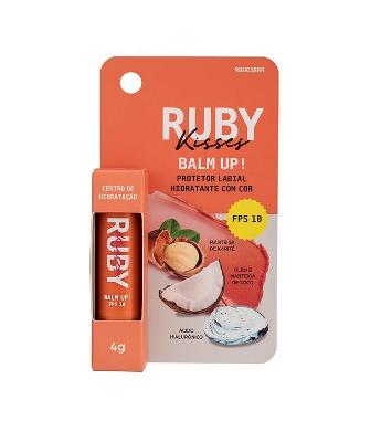 Protetor Labial Hidratante com Cor FPS10 Balm Up! Hands Up! Ruby Kisses