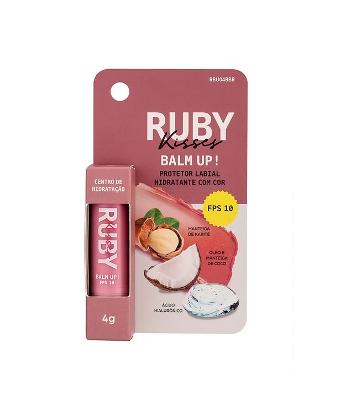Protetor Labial Hidratante com Cor FPS10 Balm Up! Get Up! Ruby Kisses