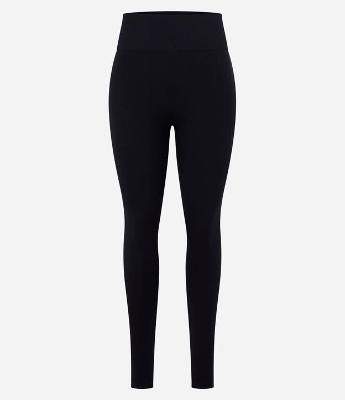 Calça Legging Esportiva em Poliamida Seamless com Efeito Jacquard