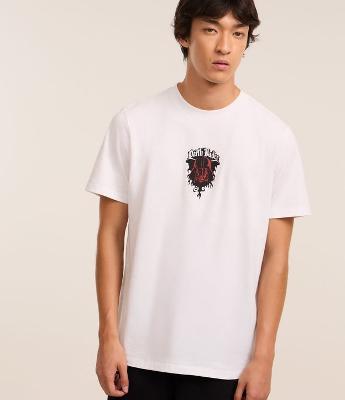 Camiseta Regular em Algodão com Estampa Star Wars Dark Side