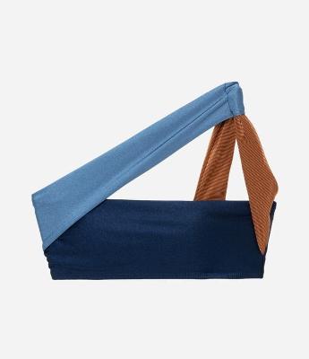 Biquíni Top Bandeau Ombro Só com Bloco de Cor