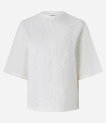Blusa Oversized Texturizada com Manga Curta