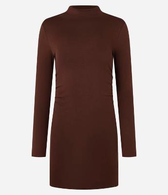 Vestido Curto em Ponto Roma com Golinha Alta