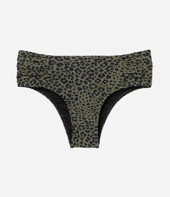 Biquíni Calcinha Sunkini Animal Print com Lateral Franzida