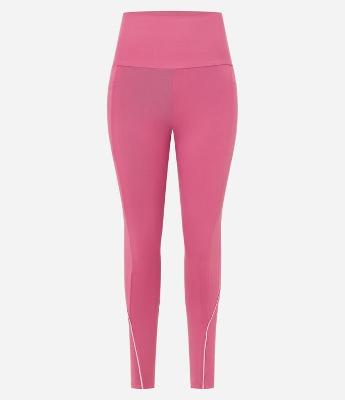 Calça Legging Esportiva em Microfibra Pesada com Cós Alto e Bolsos Laterais