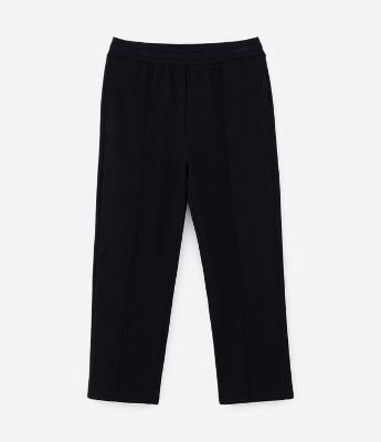 Calca Wide Leg em Moletom com Felpa e Cós Elástico
