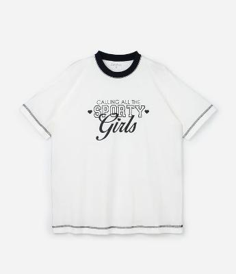 Camiseta Alongada Sporty Girls Curve & Plus Size