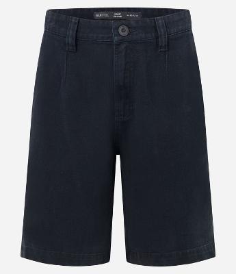 Bermuda Baggy em Sarja com Detalhe de Costura Frontal