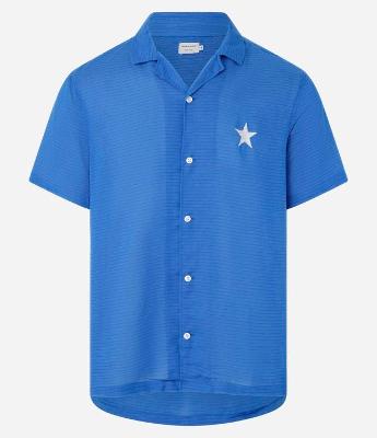 Camisa em Viscolinho com Bordado de Estrela