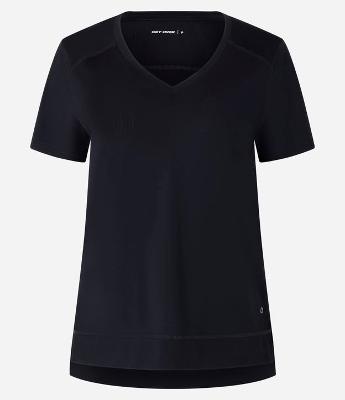 Camiseta Esportiva em Microfibra Furadinha com Barra Mullet