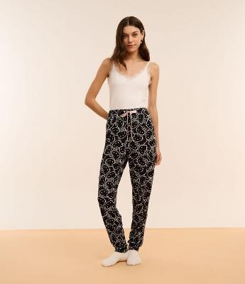Calça de Pijama em Fio Reciclado com Estampa Hello Kitty