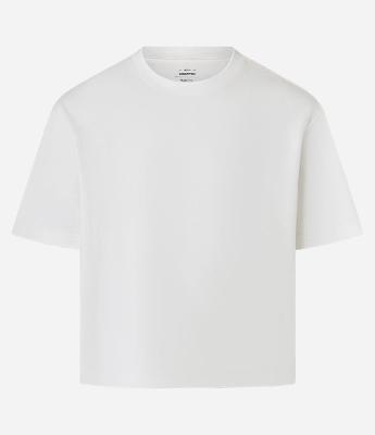 Camiseta Cropped em Malhão