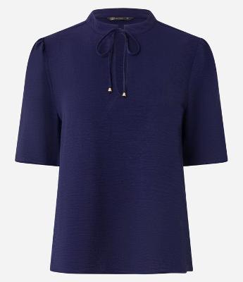 Blusa Texturizada em Crepe com Amarração