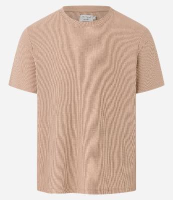 Camiseta em Algodão Textura Canelada