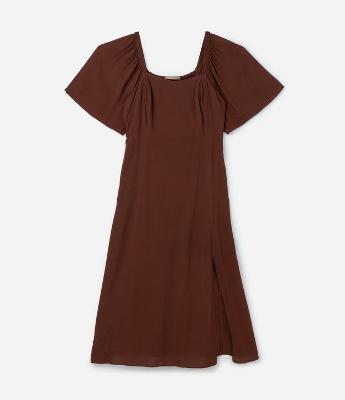 Vestido Midi Boho em Viscose com Fenda Curve & Plus Size