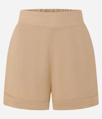 Short Curto em Viscose com Cós Elástico