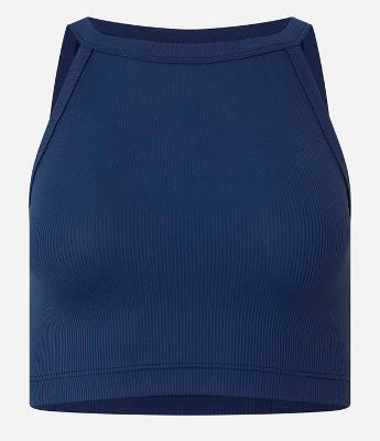 Blusa em Ribana com Gola Halter