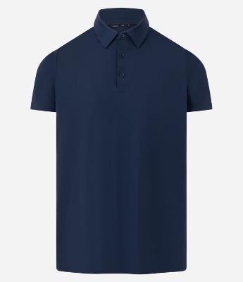 Camisa Polo Slim em Poliamida com Tecnologia Termocolante e Botões na Gola