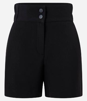 Short Alfaiataria com Cós Elástico Botões Duplos