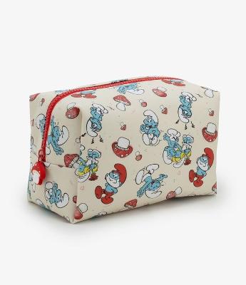 Nécessaire Retangular Média com Estampa do Smurf