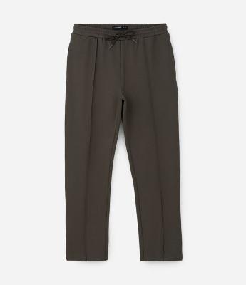Calça em Moletom com Cós Elástico e Amarração
