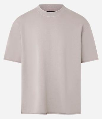 Camiseta Boxy em Moletinho com Barra Cortada a Fio