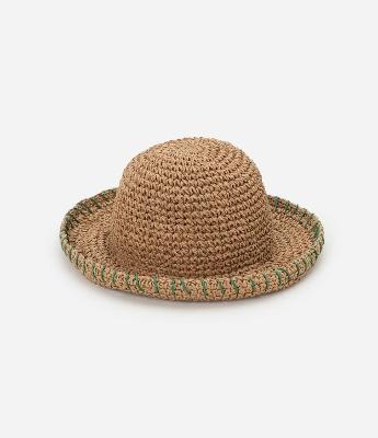 Chapéu Bucket de Praia com Pesponto Contrastante