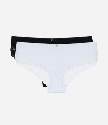 Kit 02 Calcinhas Boyshort em Microfibra