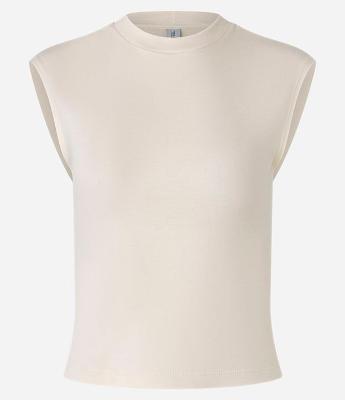 Blusa em Suedine com Ombro Caído