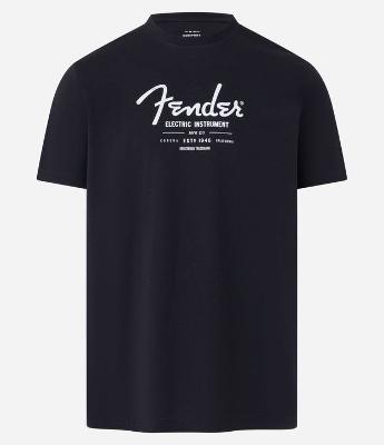 Camiseta Comfort em Algodão com Estampa Lettering Fender & Electric
