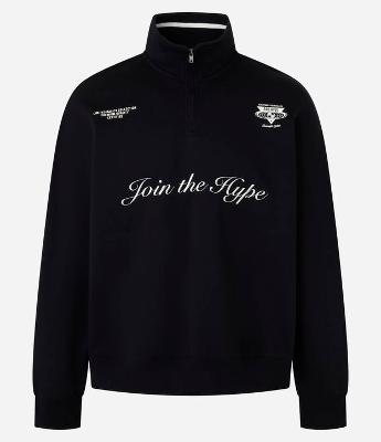 Casaco Boxy em Moletom com Felpa e Bordado Lettering "Join the hype"