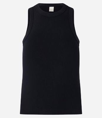 Blusa Regata em Ribana com Textura Canelada
