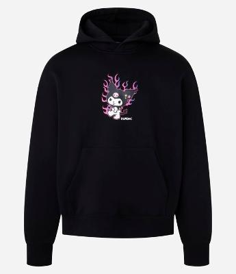 Casaco Boxy em Fleece com Felpa com Estampa Kuromi