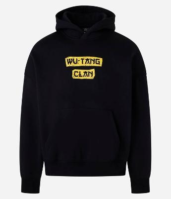 Casaco Boxy em Fleece com Felpa e Estampa de Dragão Oriental Wu Tang Clan